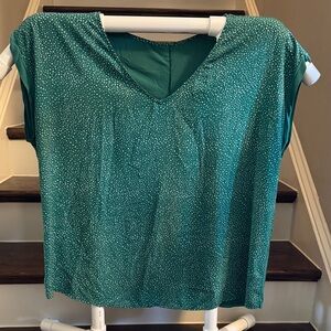 Elegant Teal Women's Short Sleeve Top